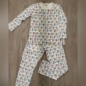 Roller Rabbit Palm Beach Monkey Henley Pajama Set, Size S